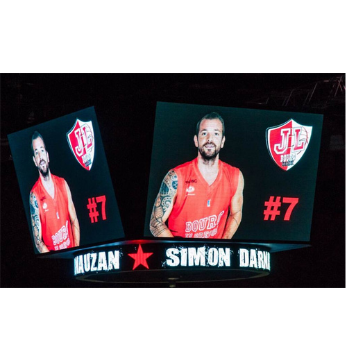 Funnel-shaped LED Display for Basketball Stadium